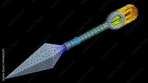 Mechanic simulation engineering - Stress and breakpoint analysis of knife under force and moment conditions