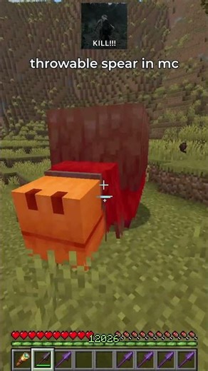 throwable spear enchantment in minecraft 🤯