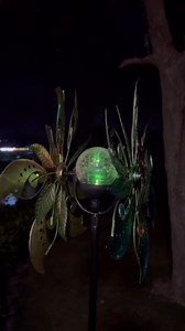 Hummingbird Solar Wind Spinner with Color Changing LED Light, Wind Sculptures & Spinners Outdoor Metal Stake Yard Spinners, Garden Wind Catcher Wind Mills, Lawn&Garden