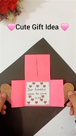 Cute Paper Card ♥️ #diy #shortvideo #art #trending #craft