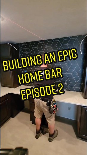Building an epic home bar / kitchenette.#construction #remodeling #diy #diyproject #homebar #wetbar #hgtv #handy #howto #fyp #f #familyhandyman #handcrafted #oneofakind #siouxfalls #kitchen #remodel #basement #basementbar.