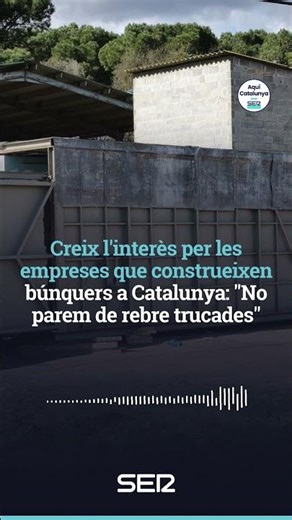 🔴Creix l'interès per les empreses que construeixen búnquers a Catalunya