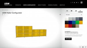 Turn, add, colorize - Design your own USM furniture with the new USM Configurator. #furniture #interiordesign | USM Modular Furniture