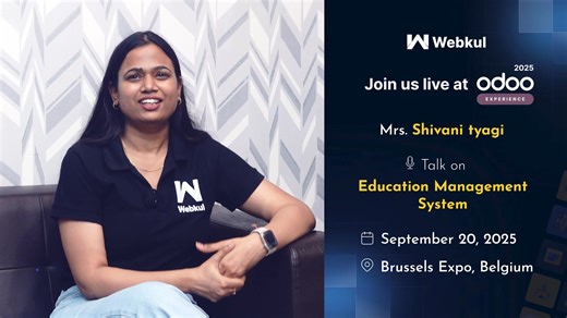 12 reactions |  Webkul at Odoo Experience 2025  We are pleased to announce that our expert will be delivering a session on: “Comprehensive Implementation of Odoo-Based Education Management System”  Location: Hall 11.E  Date: 20th September ⏰ Time: 15:30 PM (Europe/Brussels) Join us to gain valuable insights into leveraging Odoo for efficient education management. #Webkul #Odoo #OdooExperience2025 #EducationManagement #OdooExperts | Webkul | Facebook