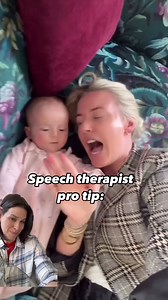 😍Part 2! Last time baby was doing lots of listening and now- Baby girl is learning to talk! Babies learn how to use their voices and take turns in conversation when we take the time to have conversations with them. I LOVE how @justalexbennett added in pauses this time so baby girl could take her turns- this tells babies that when they use their voice, we pay attention! Then, they are motivated to talk even more! I also loved hearing all the different sounds Tate made. She is imitating her mama’