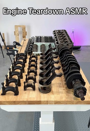 Engine Teardown ASMR: BMW Project Car Components