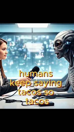 Alien loves tacos 🌮👽 #aliens #aşk #funny