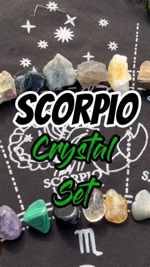 Scorpios, celebrate your intense, magnetic energy with our Scorpio Crystal Sets, available in two options: • Raw Set — Black Obsidian, Garnet, and Amethyst. • Rough Set — Smoky Quartz, Red Jasper, and Black Tourmaline. Each set is chosen to support protection, transformation, and grounding, perfectly aligned with Scorpio’s deep, transformative energy. Embrace your power and connect with the crystals that match your intensity. Whether for ritual use, meditation, or display, these sets make a magi