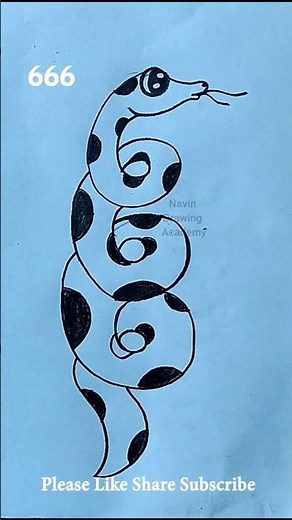 How to draw anaconda 🐍🐍#snake #animals #technique #simple #shorts #easy #anaconda #python