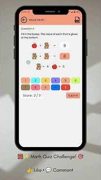 🧮 Math Quiz for Kids! 🎯✨ | Fun Math Challenge | Learn & Play with KSchool