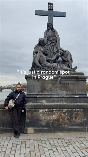 omio on Instagram: "Because travelling is the bridge that connects every vibe… and sometimes, it’s literally the one in Prague. Did you know? In March 1988, the legendary band Depeche Mode played a historic concert in Prague. Months later, in the autumn of that same year, photographer Anton Corbijn (@antoncorbijn4real) shot a now-iconic photo series with them around the city. This image on Charles Bridge became symbolic, framed by the sculpture of La Pietà. Today, countless fans recreate it as a