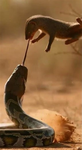 Grip Fearless Fight: Mongoose Turns the Tables on Giant Python