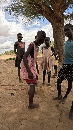 African Village Kids Playing Together Hapily #shortsfeed #love #africa #villagelife