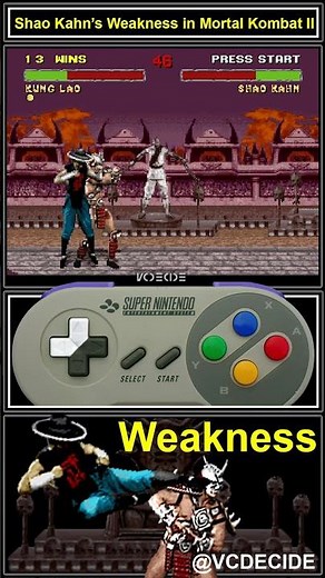 Shao Kahn's Weakness in Mortal Kombat II #mk2 #mkii #retrogaming