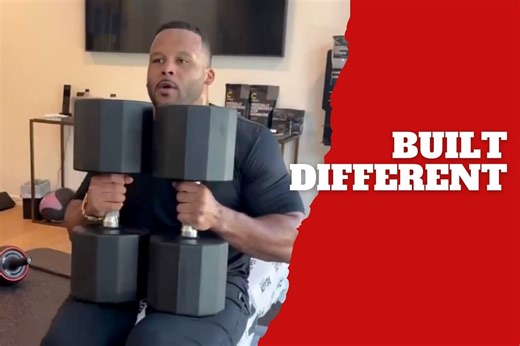 Aaron Donald moves 150 pound dumbbells like it?s nothing in intense workout