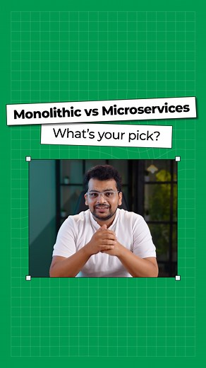 1.1K views | One architecture provides simplicity for startups, while the other opens scalability and independence for established businesses. Explore in this video which approach might be a perfect fit for your software. #SCALER #Monolithic #Microservices | SCALER | Facebook