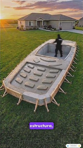 Piscina de Smartphone Gigante en el Jardín 😱📱 | Construcción Increíble DIY 2026 #shorts