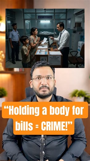 Dead Body girvi rakhna CRIME hai! 🏥 Police ko call karein. #LegalTips