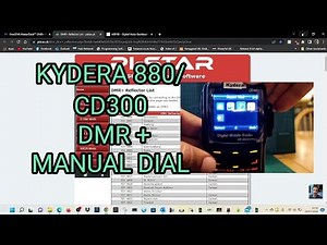 KYDERA 880UV/RETEVIS RT73-GD88 Manual Dial -DMR Plus