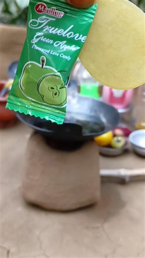 panipuri vs Truelove green apple love candy🍏#shorts#viralshorts#panipurirecipe