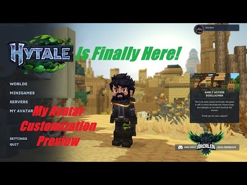 Hytale Early Access: A First Quick Look at My Avatar Customization Options!