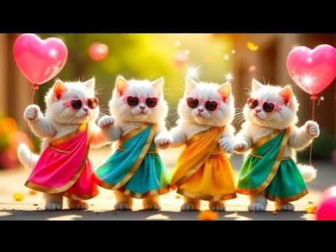 बिल्ली डांस | Cutest Cat videos funny dance🤣💃Videos for cats #funny #dancingcat #catdancevfx