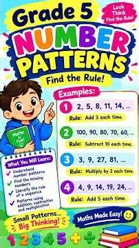 📚 Grade 5 Mathematics | Number Patterns
