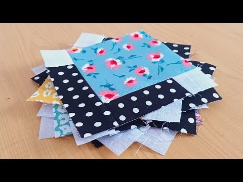 Super easy 3D Quilt Pattern From Scrappy Fabric