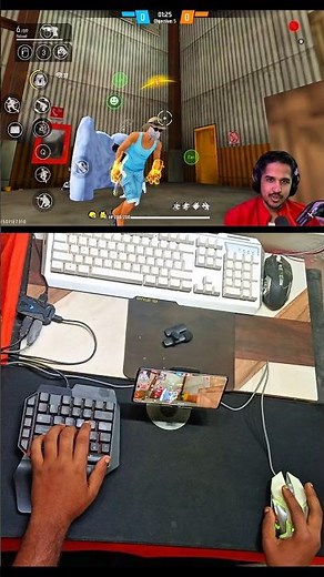 How to play free fire with keyboard mouse in mobile | ⌨️ 🖱📱 full setup without app no activation