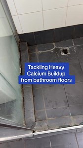 Tackling Heavy Calcium Buildup on Bathroom Floors