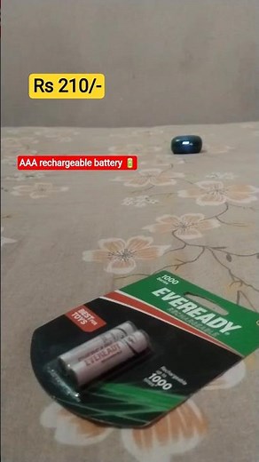 Eveready Rechargeable AAA Battery, 600 mAh, 1.2V and Power Bee rechargeable with compare review 🔋#yt