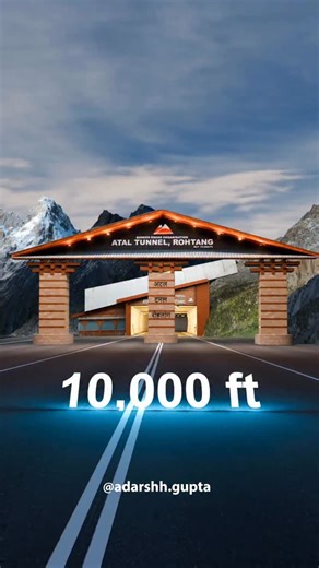 Construction of Atal Tunnel 😳🇮🇳 #reels #ataltunnel #rohtangpass | Adarsh Gupta