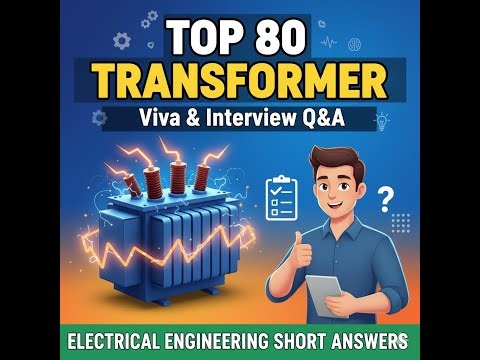 Top 80 Transformer Viva & Interview Q&A | Electrical Engineering Short Answers