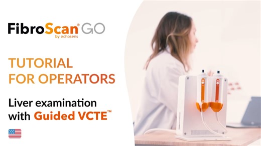 FibroScan® GO - Liver examination tutorial with Guided VCTE™