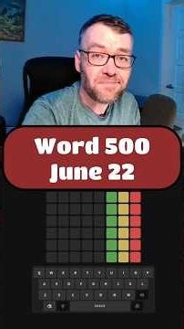 Word 500 - June 22 #word500 #wordpuzzlegame #wordgames #dailygame