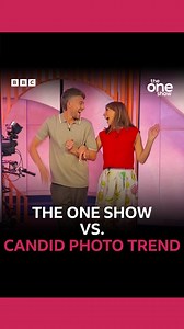 1.1M views · 2.3K reactions | Lights, camera... Candid!  Roman & Alex couldn't resist trying out the 'Candid Photo' trend  | The One Show | Facebook