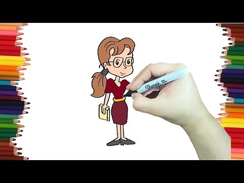 How to Draw a TEACHER for Teacher's Day step by step and very easy
