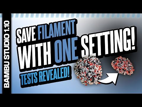 How To Reduce Filament Waste In AMS! 🎨 Bambu Studio Slicer Tips