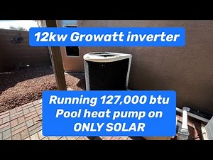 Installing a soft start on 127,000 btu pool heat pump to run on solar using 12kw Growatt inverter
