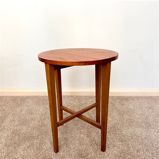 Midcentury Teak Folding Small Side Bedside Table, Vintage Retro End Table, Danish Style - Etsy UK