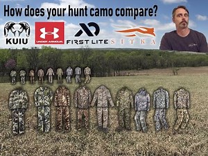 Virtually Testing Sitka, First Lite, Kuiu and Under Armour Hunt Camouflage in Multiple Settings.