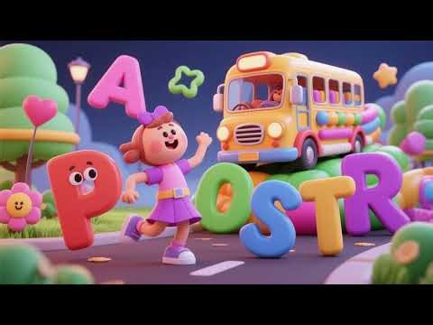 Dancing Letters and Bouncy Bus | Alphabet & Learning Song for Kids | Nursery Rhymes