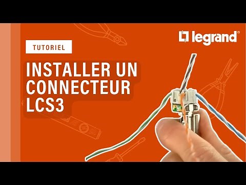 How to install a Legrand LCS3 connector?