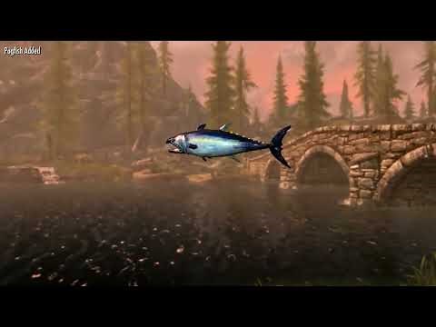 The Elder Scrolls V: Skyrim Anniversary Edition - Fishing Mechanic Gameplay | PS5, PS4
