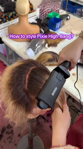 Styling Pixie Cut High-Bang Short Wig
