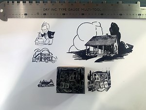 Vintage Letterpress Blocks on the Theme of Houses - 1940s - 5 Blocks! - Etsy UK