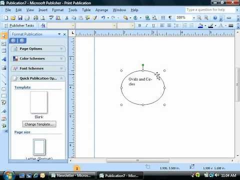 Publisher Tutorial Adding Text to Shapes Microsoft Training Lesson 3.2
