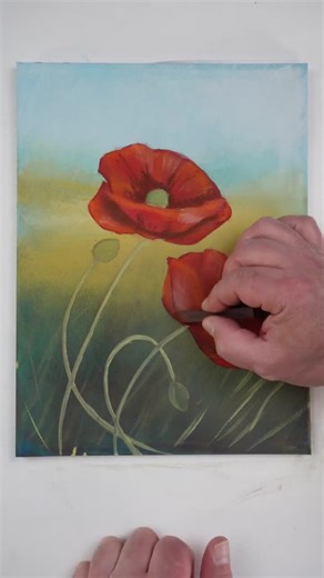 // Tutorial // ¿Dibujar amapolas sobre el nuevo Canson Mi-Teintes Velvet? Nada más fácil, ¡sólo tienes que seguir las instrucciones detalladas de nuestra página web! https://es.canson.com/consejos-de-expertos/dibujo-de-amapolas-en-papel-velvet-mi-teintes | Canson
