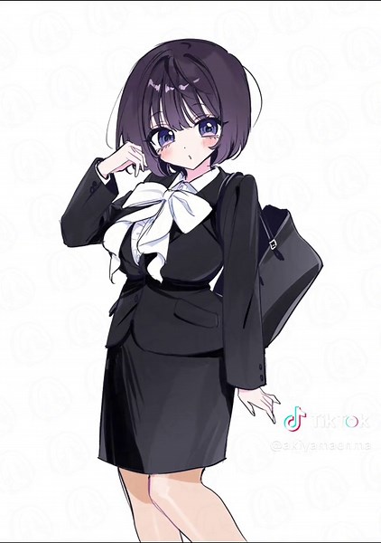 あきやまえんま (@akiyamaenma) - 新卒のあ先輩のイラストメイキング