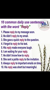 3.5K views · 73 reactions | Daily-use sentences using the word...